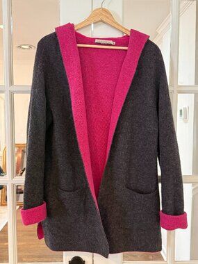 Chiaramente grey and fuchsia wool Jacket